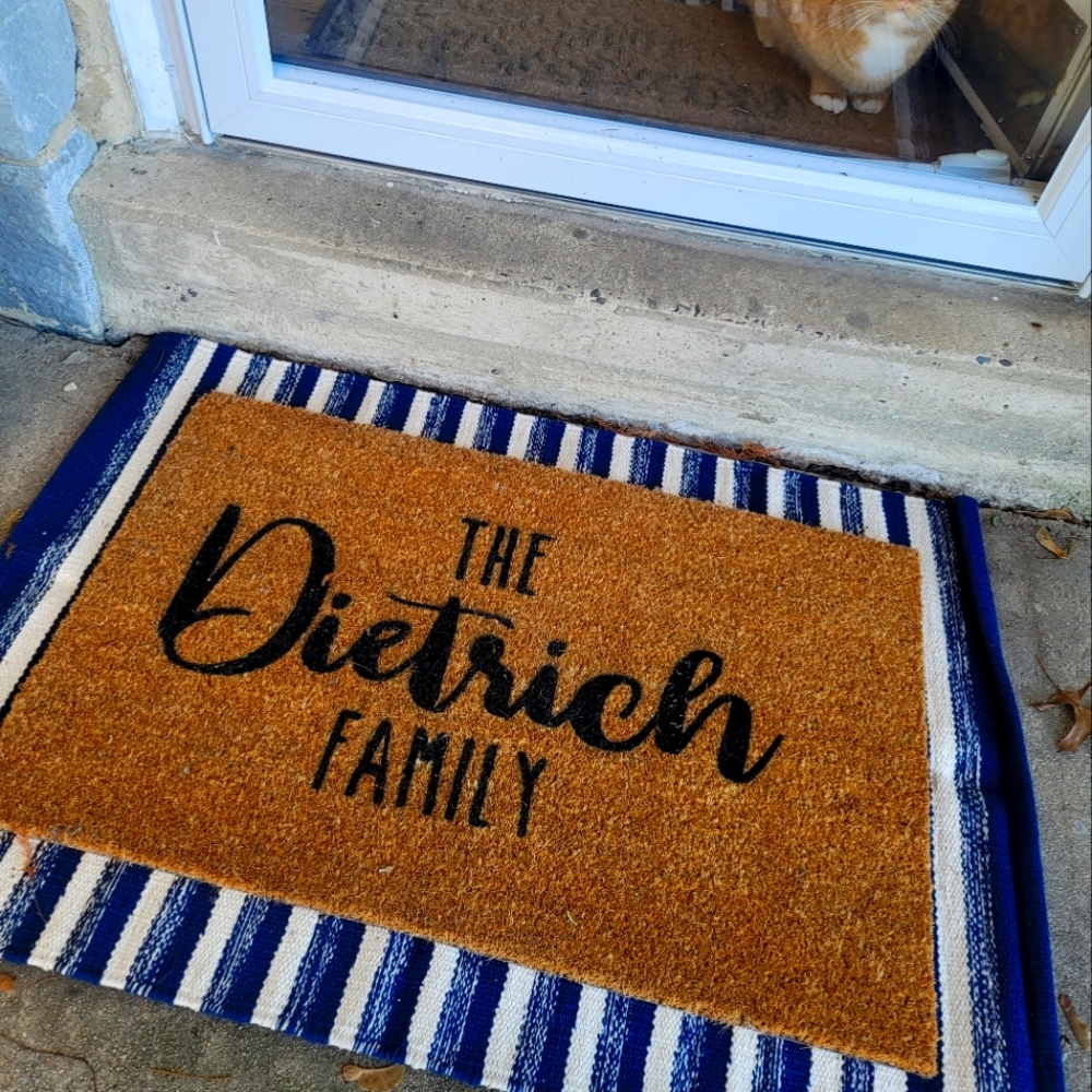 Personalized coir doormats